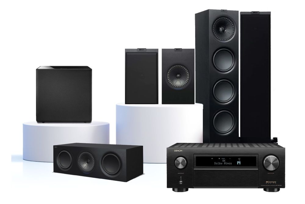 Denon AVC-X6700H AV Receiver KEF Q950 Speakers Home Theatre