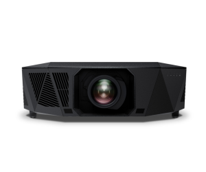 Epson QL3000 4K HDR laser projector front view displaying premium black design with precision lens