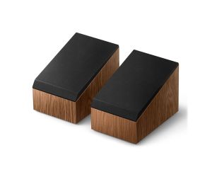 KEF R8 Meta Dolby Atmos Surround Speakers-Walnut with Grille