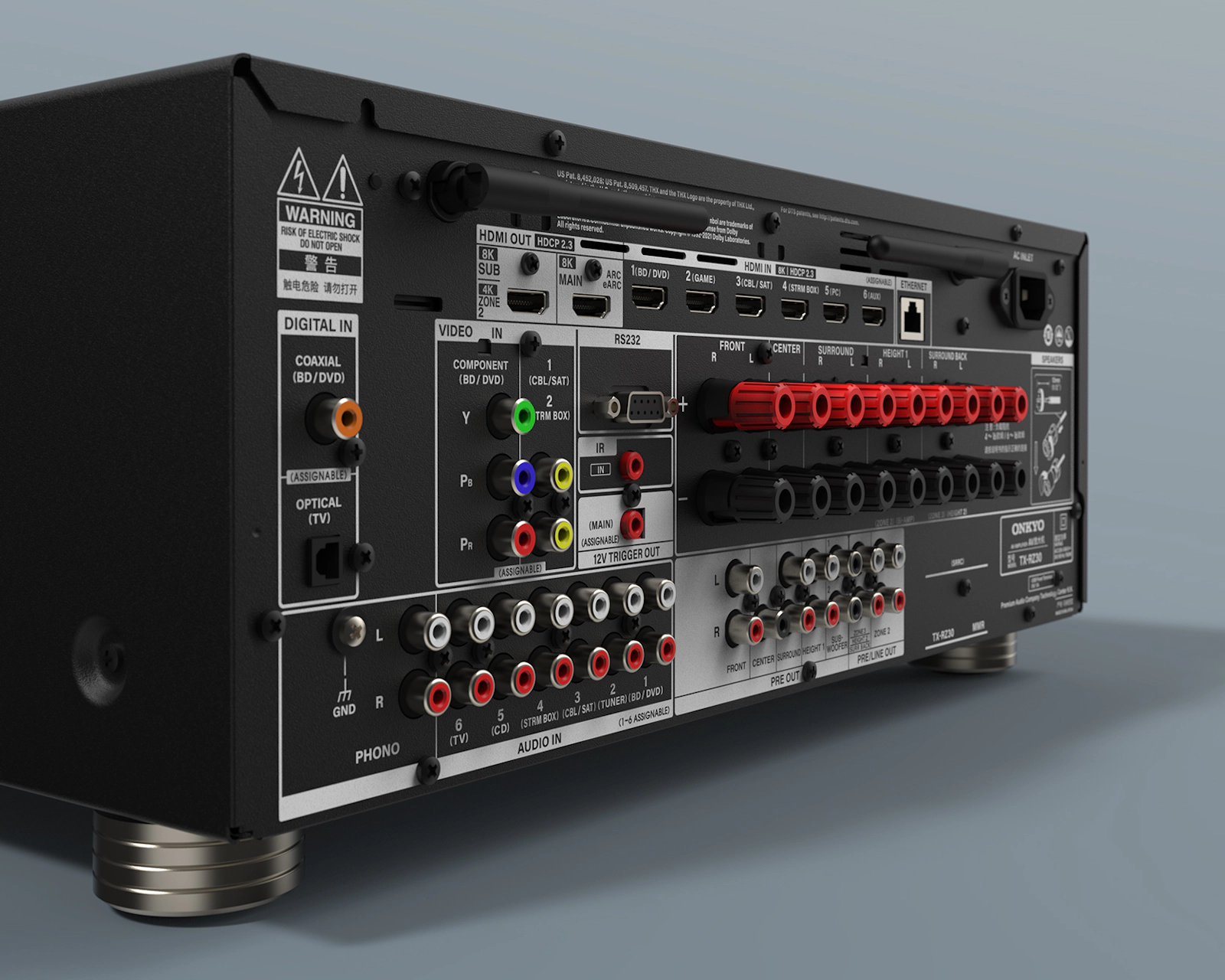 Onkyo オンキヨー AVアンプ リモコン欠品 TX-SA600 現状渡し - 中古